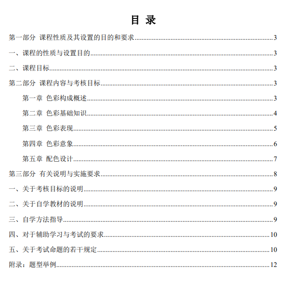 上海市高等教育自学考试工业设计专业(高职专科)(460105)色彩(00674)自学考试大纲(图1) 上海市高等教育自学考试工业设计专业(高职专科)(460105)色彩(00674)自学考试大纲(图1)