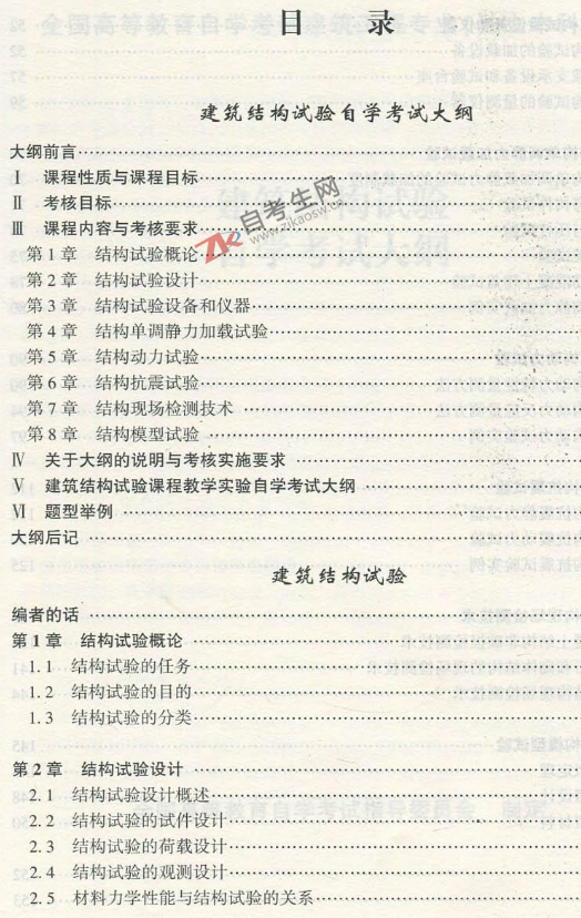 建筑结构试验(02448)(图1)